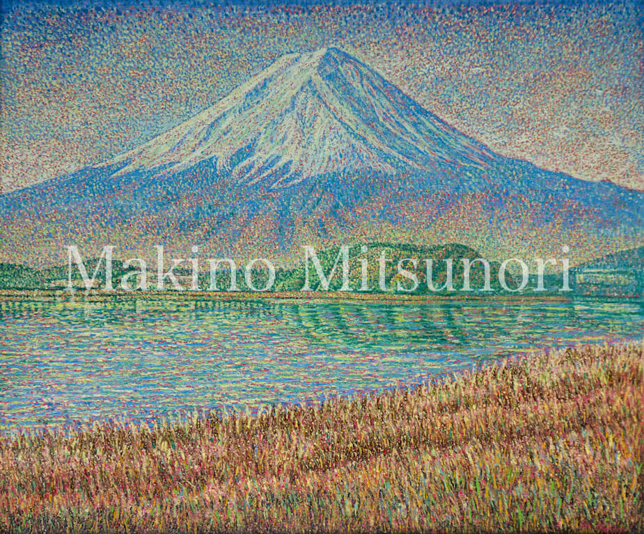 河口湖から見た富士